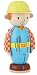 Dan Jam Bob The Builder Wooden Stack And Turn Figure