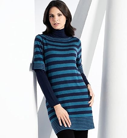 Mock Layer Knitted Tunic with Wool Mock Layer Knitted Tunic with Wool