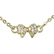 Gold Tone Mini Bowtie Cubic Zirconia Bracelet