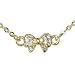 Gold Tone Mini Bowtie Cubic Zirconia Bracelet