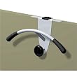 Over-The Panel Garment Partition Valet, Chrome/Black, 15 x 6 x 6