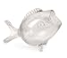 9" Unique Clear Decorative Bubble Glass Open-Mouth Fish Flower Vase