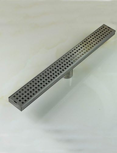 600mm Stainless Steel Nickel Bathroom Kitchen Linear Shower Square Floor Drain
