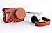 No.2 Warehouse Protective Leather Case Bag For Samsung NX Mini Camera with 9-27mm Lens(brown) + a Piece of Clean Cloth
