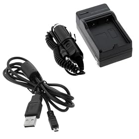 GTMax Replacement EN-EL5 Battery Charger Set + 5 Feet USB 2.0 A to 8-Pin Mini B Cable for for Nikon CoolPix P100 P500 Digital Cameras