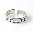 STERLING SILVER TOE RING - 4.5mm Hearts