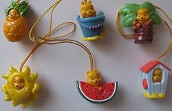 Winnie the Pooh Peek-a-Pooh Summer Splash Series Capsule Toys 6 piece charms NOT A SET