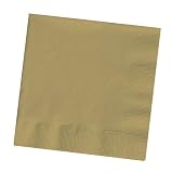 Glittering Gold Paper Dinner Napkins 3 Ply 24 pc