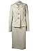Evan Picone Three-Button Crosshatch Women's Skirt Suit