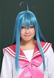70cm Long Sky Blue Izumi Konata Lucky Star Cosplay Wig Rw13