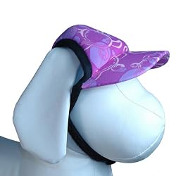 Sun Protective Dog Visor Hats, UPF 50+ (Print) - Female