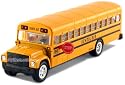 Set of 12 Buses: 6" Diecast Classic School Bus (Pull back action)