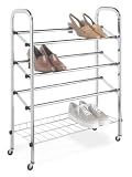 Whitmor Rolling Shoe Rack