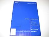 Guidelines on the quality assurance of research degrees