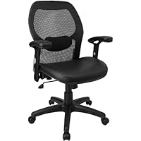 Super Mesh Chair W/ Mesh Back and Italian Leather Seat