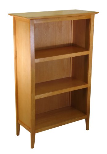 Winsome Wood 3-Tier Bookcase, Honey Maple
