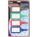 Set of 4 Luggage Tags Name Address Holder Bag Travel