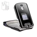Lux Motorola Moto Razr V3 V3C Metal Cell Phone Case - Black