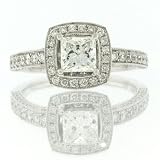 1.76ct Princess Cut Diamond Engagement Anniversary Ring