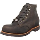 Chippewa Men's Six-Inch Chocolate Apache Steel-Toe Lace-Up Boot