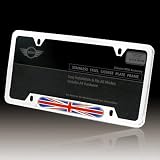MINI COOPER Union Jack Polished Stainless License Frame