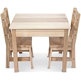 Melissa & Doug Wooden Table and 2 Chairs Set