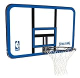 Spalding 79313R Combo Basketball Hoop with 44-Inch Clear Acrylic Backboard