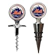 New York Mets Cork Screw and Wine Bottle Topper Set MLB Baseball