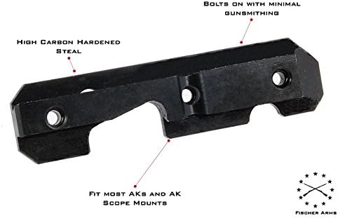 Ruka AK Side Mount Rail by Fischer Arms® - (Fits all AK / AK47 / AK74 Variants, milled or stamped)