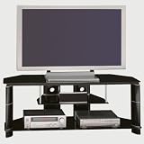 Black and Silver Widescreen TV Stand Segments Collection by Bush Office Furniture - VS11860-03