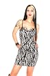 Perpetual Vogue Rocker Style Bra Cup Dress Black White