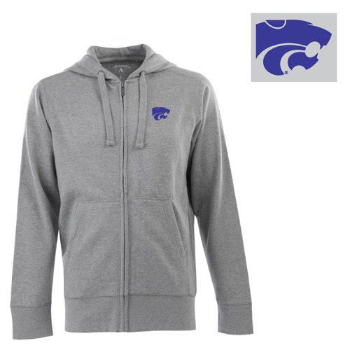 NCAA Kansas State Wildcats Full Zip Hoodie, Grey Heather, X-Large Amazon.com