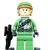 Lego Star Wars Mini Figure - Endor Rebel Commando (Frown) with Blaster (Approximately 45mm / 1.8 Inches Tall)