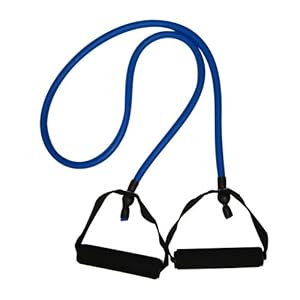 RESISTANCE BAND 4FT BLUE WITH GRIP