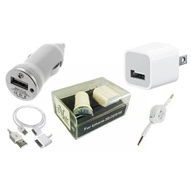 Premium Quality USB Power Adapter + USB car charger 4 in 1 Kit