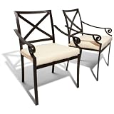 Strathwood Falkner Dining Chairs with Arms, 2 Pack