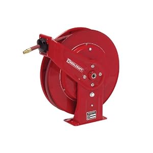 Reelcraft 7650 OLP 3 8-Inch by 50-Feet Spring Driven Hose Reel for Air Water