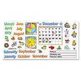 41efxxIuiSL. SL160  TREND T8302   Monthly Calendar (with Cling) Bulletin Board Set, 22 x 17