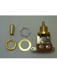 Musical Instruments: (MADE IN JAPAN)High Quality 3WAY Chrome Toggle Switch Vintage Gold Knob set , (metric) - Lucas Guitar