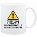 Mug White " WARNING : DANGEROUS Bedlington Terrier " Dogs