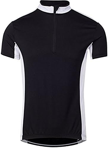 OneTri Breathable Short Sleeve Cycling Jersey (X-Large, Black / White)