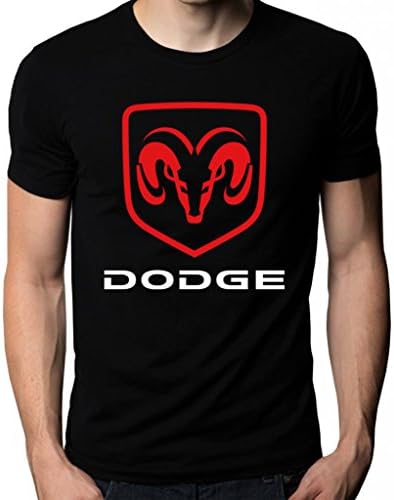 Dodge Ram Viper Challenger Charger Classic Car Logo Men's T-Shirt XX-Large Black