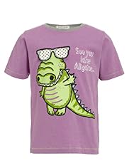 Crew Neck Alligator Print T-Shirt