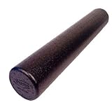 Exervo Nimbus EnduraBead Pro Foam Roller for Muscle Physical Therapy, 36" x 6" Full Round, High Density, Black