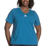 adidas Ladies Stretch Cotton Short Sleeve Top by adidas