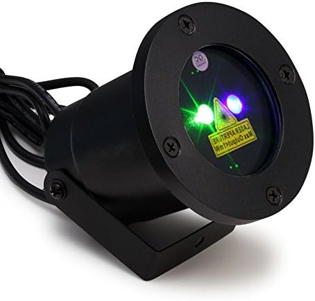 Outdoor Laser Christmas Light Projector with Wireless Remote, Blue and Green Star Laser Show for Halloween Christmas Holiday Party Landscape and Garden Decoration
