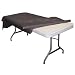 Black plastic table roll