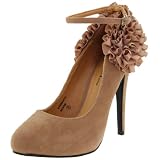 Wild Rose Womens Yvone12 Ankle-Strap Sandal
