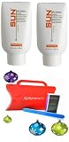 Sun x2 Giesee Strictly Faces Self-Tanning Lotion Medium 2.7oz (20037) + Aviva Red Nail kit