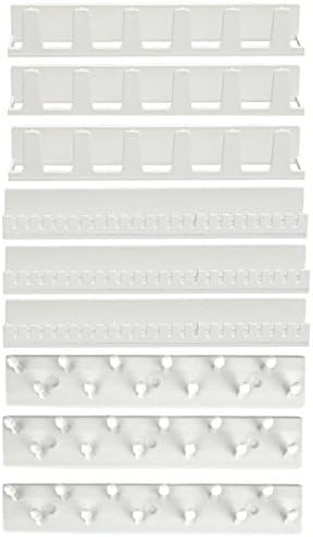 YEECOOL 9 In 1 Adhesive Paste Wall Hanging Storage Hooks Jewelry Display Organizer Necklace Hanger